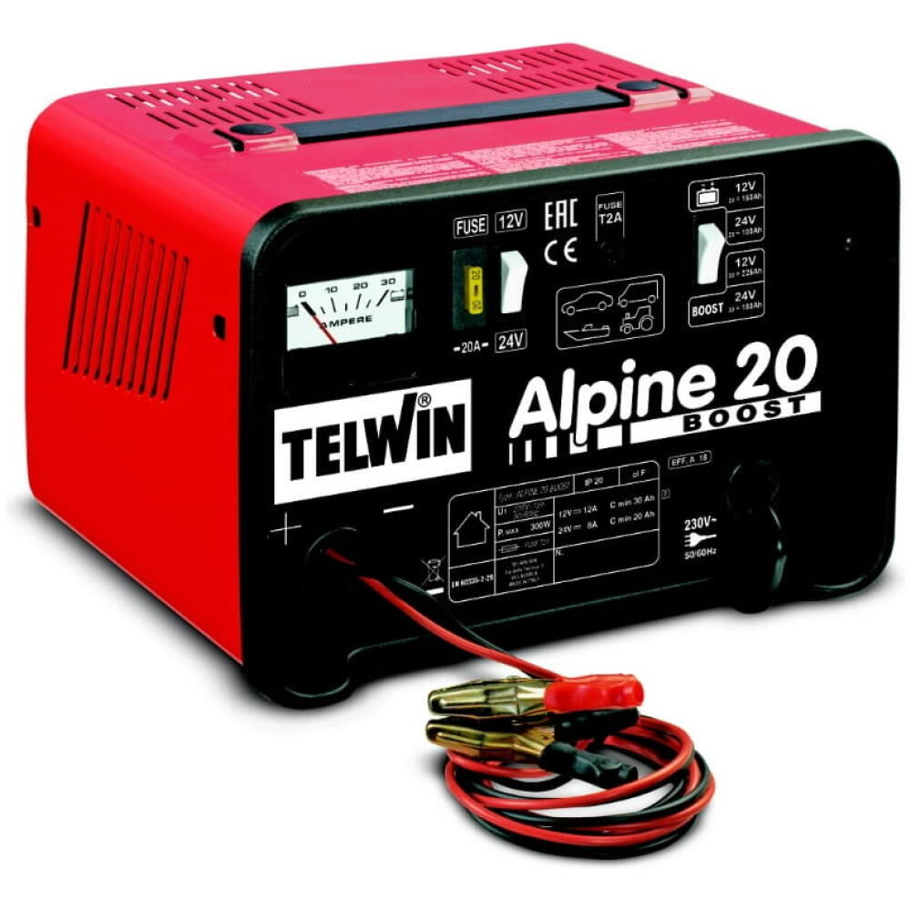 Akulaadija Alpine 20 Boost ampermeetriga 12/24V